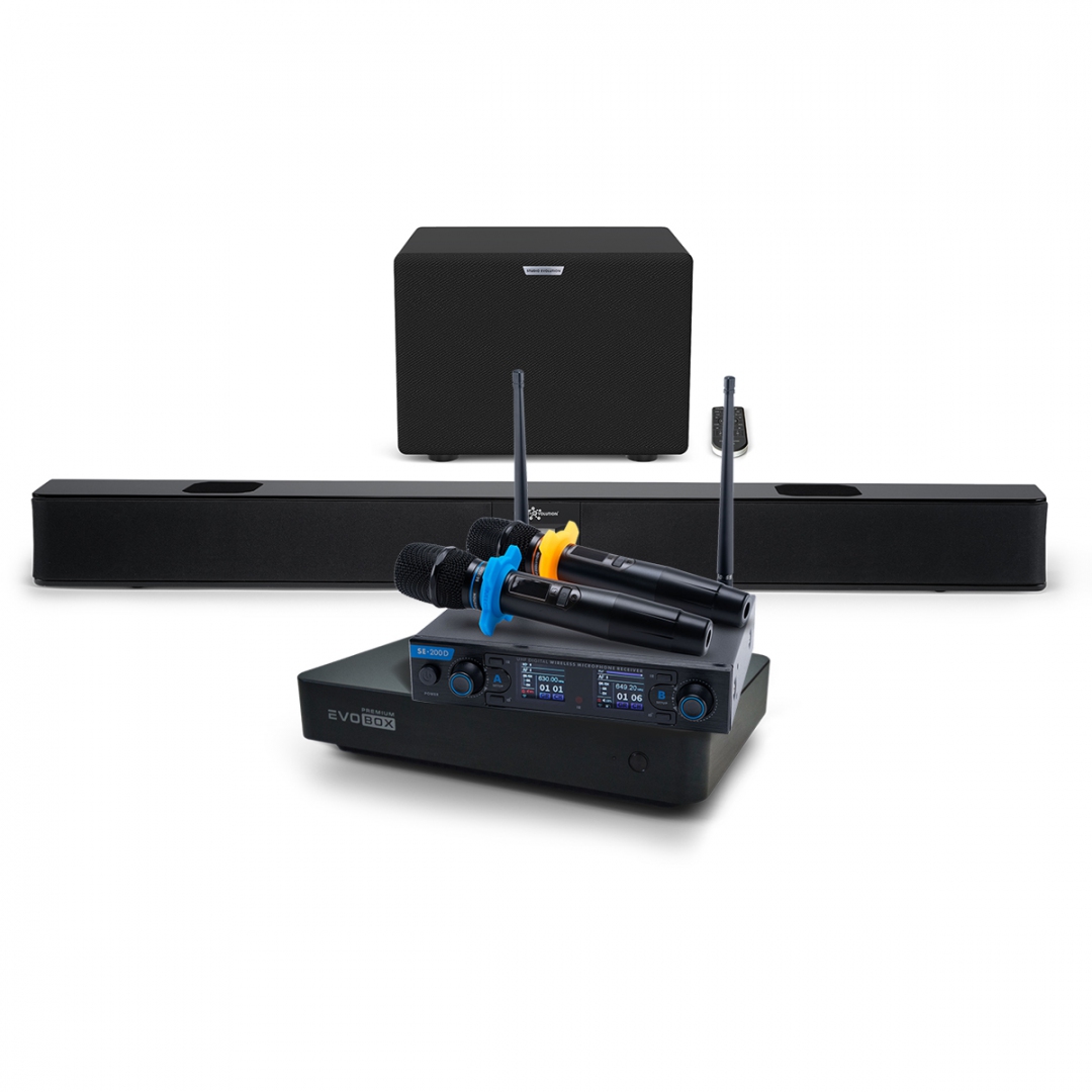 Hi-End караоке-система EVOBOX Premium + EvoSoundBar (саундбар с караоке) в Череповце