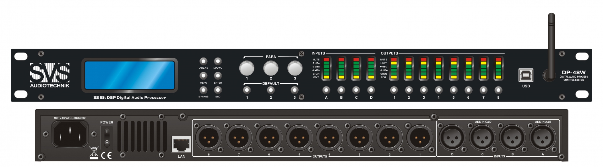 SVS Audiotechnik DP-48W Цифровой процессор: 4 входа 8 выходов в Череповце