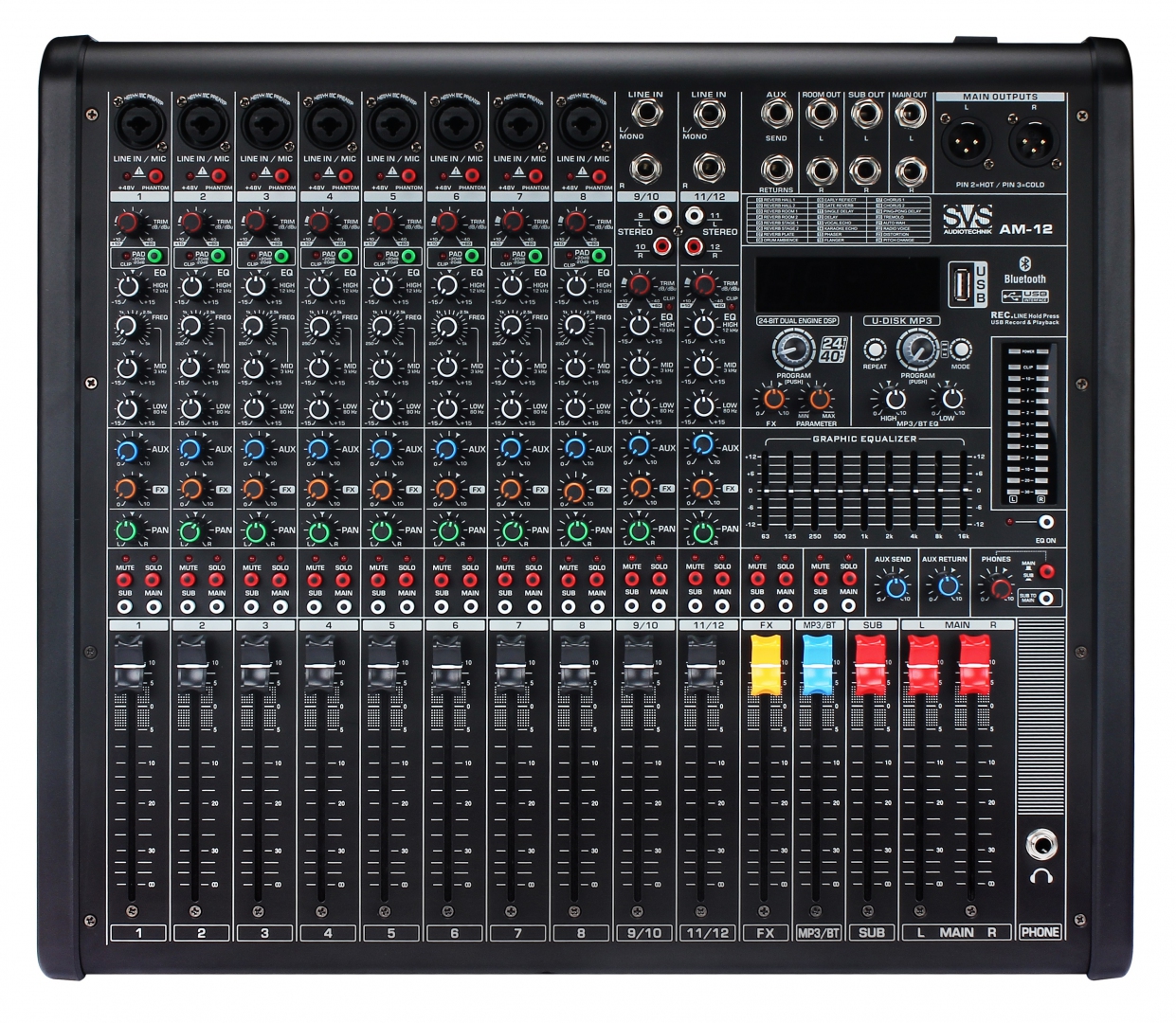 SVS Audiotechnik mixers AM-12 Микшерный пульт аналоговый, 12-канальный в Череповце