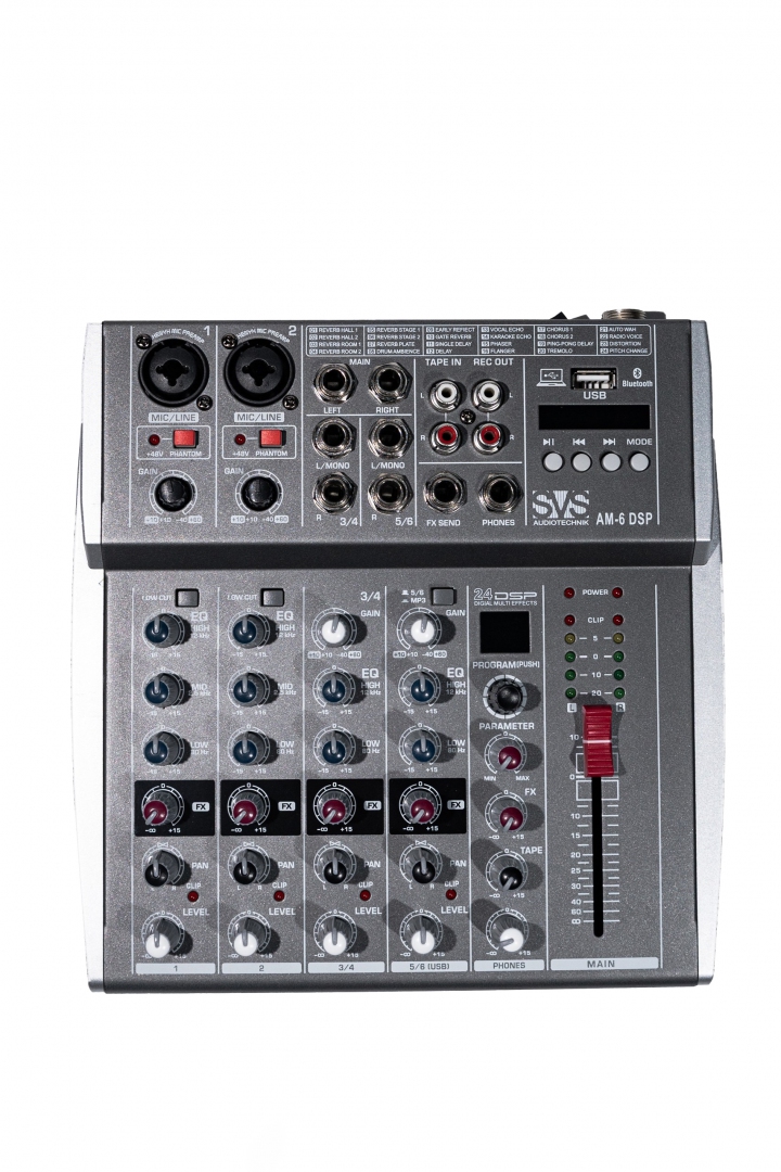 SVS Audiotechnik mixers AM-6 DSP Микшерный пульт аналоговый, 6-канальный SVS Audiotechnik mixers в Череповце
